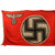 Original German WWII NSDAP Reichsdienstflagge Printed Wool State Service Flag, Size 8, 200cm x 335cm
