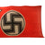Original German WWII NSDAP Reichsdienstflagge Printed Wool State Service Flag, Size 8, 200cm x 335cm