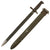 Original U.S. WWI WWII M1905 Springfield 16 inch Rifle Bayonet Marked R.I.A. with WWII M3 USN Mk I Scabbard - Dated 1906