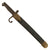 Original Italian WWI M1870/87 Vetterli Sword Bayonet Shortened in 1916 with Retained Quillion & Modified Scabbard