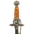 Original German WWII Luftwaffe 2nd Model Officer Dagger by Carl Eickhorn with Scabbard, Belt Hanger, and Portepee