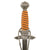 Original German WWII Luftwaffe 2nd Model Officer Dagger by Carl Eickhorn with Scabbard, Belt Hanger, and Portepee