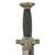Original German WWII DRK Red Cross EM/NCO Sawback Hewer with Scabbard and Leather Frog, Deutsches Rotes Kreuz