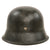 Original German WWII Luftwaffe Single Decal M42 Steel Helmet with 1943 Dated 56cm Liner and Chinstrap, Stamped ckl64, Lot No. 2952
