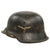 Original German WWII Luftwaffe Single Decal M42 Steel Helmet with 1943 Dated 56cm Liner and Chinstrap, Stamped ckl64, Lot No. 2952