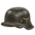 Original German WWII Luftwaffe Single Decal M42 Steel Helmet with 1943 Dated 56cm Liner and Chinstrap, Stamped ckl64, Lot No. 2952