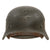 Original German WWII Heer Army Former Double Decal M35 Steel Helmet with Textured Overpaint, 1940 Dated 54cm Liner and Chinstrap, Stamped ET62