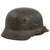 Original German WWII Heer Army Former Double Decal M35 Steel Helmet with Textured Overpaint, 1940 Dated 54cm Liner and Chinstrap, Stamped ET62