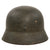 Original German WWII Heer Army Former Double Decal M35 Steel Helmet with Textured Overpaint, 1940 Dated 54cm Liner and Chinstrap, Stamped ET62
