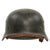 Original German WWII Luftwaffe Named Double Decal M40 Steel Helmet with 1940 Dated 58cm Liner and Chinstrap, Stamped ET66, Lot No. 498