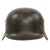 Original German WWII Waffen-SS Single Decal M40 Steel Helmet with Touched Up SS Decal, 1943 Dated 59cm Liner, Stamped ET66, Lot No. 5059