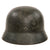 Original German WWII Waffen-SS Single Decal M40 Steel Helmet with Touched Up SS Decal, 1943 Dated 59cm Liner, Stamped ET66, Lot No. 5059
