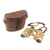 Original German WWII 6x30 Dienstglas Binoculars by Swarovski “cag” with Bakelite Carrying Case