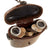 Original German WWII 6x30 Dienstglas Binoculars by Swarovski “cag” with Bakelite Carrying Case