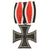 Original German WWII 1939 Iron Cross 2nd Class on Single Medal Bar Mount with Ribbon - EKII Original Items