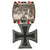 Original German WWII 1939 Iron Cross 2nd Class on Single Medal Bar Mount with Ribbon - EKII Original Items