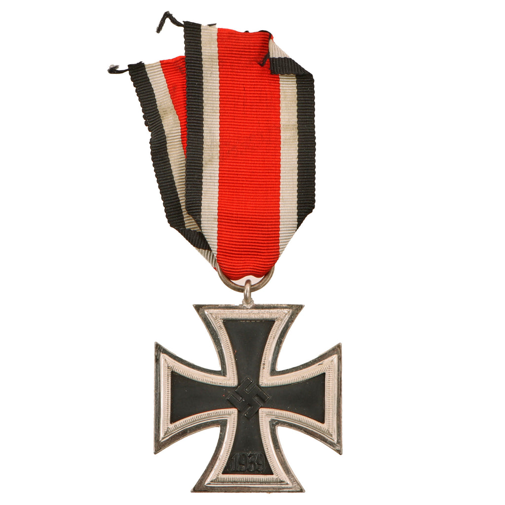Original German WWII Iron Cross 2nd Class 1939 EKII by Rudolf Wachtler & Lange of Mittweida, Maker Code 100, with Ribbon