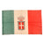 Original Italian WWII Small Kingdom of Italy Flag With Savoy Coat of Arms - 14 ⅜ x 23 ½”