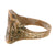 Original German WWII Westwall Soldier’s Private-Purchase “Kantinenring” Souvenir Ring – Bunker & Anti-Tank Obstacles, circa 1939–1940