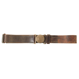 Original German Pre-WWI Weimar Period Rheinland Fire Police Officer's Belt & Buckle