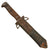 Original U.S. WWI Fighting Knife Made from Cutdown Krag Bayonet with Lead-Filled Pommel & Enfield Bayonet Scabbard Original Items