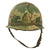 Original U.S. Vietnam War Era M1 Helmet with 1977-Dated Mitchell Pattern Camouflage Cover, Liner and Helmet Band - Complete