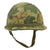 Original U.S. Vietnam War Era M1 Helmet with 1977-Dated Mitchell Pattern Camouflage Cover, Liner and Helmet Band - Complete
