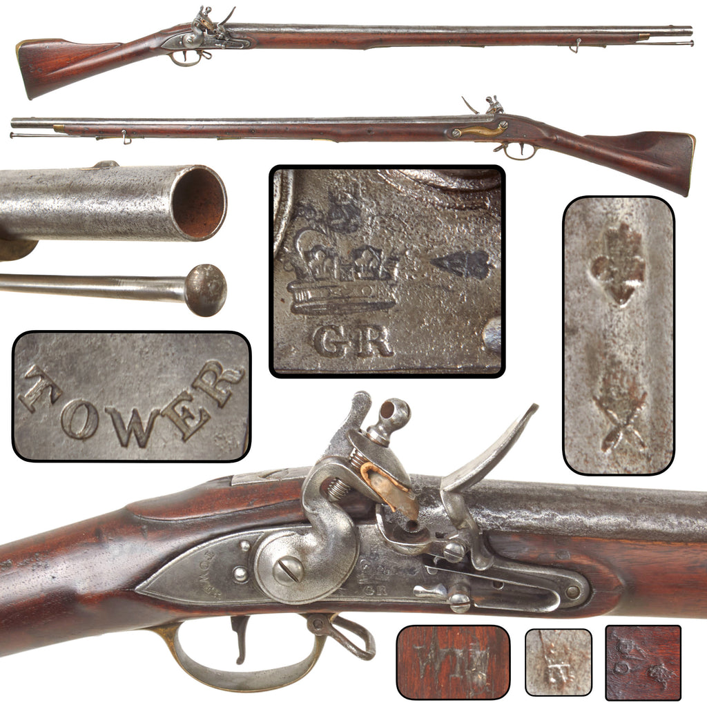Original British Napoleonic Wars Pattern 1796 “India Pattern” Third Model Brown Bess Flintlock Musket with Board of Ordnance Marking, Circa 1800