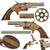 Original U.S. American Standard Tool Co. Nickel Plated .22 Rimfire Tip-Up Vest Revolver with Matching Serial No. 30819