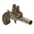 Original British Flintlock Boxlock Vest Pocket Pistol by James Wilkinson of London with Hidden Trigger and Sliding Safety, Circa 1815