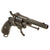 Original Belgian Civil War Era 7mm Pinfire Double Action Engraved Pocket Revolver with Folding Trigger, Circa 1860, Serial No. 13448