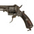 Original Belgian Civil War Era 7mm Pinfire Double Action Engraved Pocket Revolver with Folding Trigger, Circa 1860, Serial No. 13448