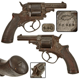 Original British Victorian Officer's Tranter Model 1868 .440 Centerfire Double Action Revolver with 3 1/4" Barrel, Serial No. 55958