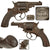 Original British Victorian Officer's Tranter Model 1868 .450 Adams Double Action Revolver with 3 1/4" Barrel, Serial No. 55958