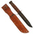 Original U.S. WWII USMC Early Blade-Marked Mark 2 KA-BAR Fighting Knife in Leather Sheath Original Items