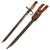 Original Japanese WWII Early Arisaka Type 30 Hooked Quillon Bayonet by Kokura or Toyko Arsenal with Scabbard & Frog Original Items
