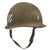 Original U.S. Cold War Era 3rd Infantry Division Painted Officer’s M1 Helmet with Matching Painted Depot-Reissued Firestone Liner Original Items