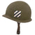 Original U.S. Cold War Era 3rd Infantry Division Painted Officer’s M1 Helmet with Matching Painted Depot-Reissued Firestone Liner Original Items