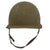 Original U.S. Cold War Era 3rd Infantry Division Painted Officer’s M1 Helmet with Matching Painted Depot-Reissued Firestone Liner Original Items