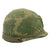 Original U.S. Vietnam War Era M1 Helmet with 1976-Dated Mitchell Pattern Camouflage Cover and Depot-Refurbished Captain’s 412th Engineer Command WWII Westinghouse Liner