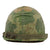 Original U.S. Vietnam War Era M1 Helmet with 1976-Dated Mitchell Pattern Camouflage Cover and Depot-Refurbished Captain’s 412th Engineer Command WWII Westinghouse Liner