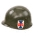 Original U.S. Vietnam War Era M1 Helmet with 1976-Dated Mitchell Pattern Camouflage Cover and Depot-Refurbished Captain’s 412th Engineer Command WWII Westinghouse Liner
