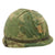 Original U.S. Vietnam War M1 Helmet with Mitchell Pattern Camouflage Cover, Liner and Helmet Band - Complete Original Items