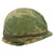 Original U.S. Vietnam War M1 Helmet with Mitchell Pattern Camouflage Cover, Liner and Helmet Band - Complete Original Items