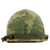 Original U.S. Vietnam War M1 Helmet with Mitchell Pattern Camouflage Cover, Liner and Helmet Band - Complete Original Items