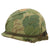 Original U.S. Vietnam War M1 Helmet with Mitchell Pattern Camouflage Cover, Liner and Helmet Band - Complete Original Items