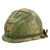 Original U.S. Vietnam War M1 Helmet with Mitchell Pattern Camouflage Cover, Liner and Helmet Band - Complete Original Items