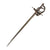 Original European Late 17th Century Broadsword with Swept Hilt Covered in Coiled Metal Wire - Unique