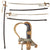 Original German WWII Army Officer Dove Head Sword by F. W. Höller of Solingen with Scabbard and Troddel Knot Original Items