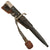 Original German WWII Fireman's Short Dress Bayonet by Alcoso of Solingen with Scabbard, Troddel Knot, and Frog